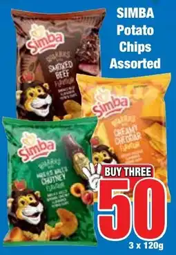 Boxer Superstores SIMBA Potato Chips Assorted offer