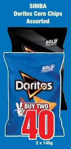 Boxer Superstores SIMBA Doritos Corn Chips Assorted offer