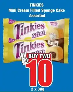 Boxer Superstores TINKIES Mini Cream Filled Sponge Cake Assorted offer