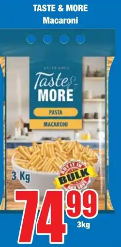 Boxer Superstores TASTE & MORE Macaroni offer