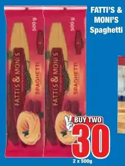 Boxer Superstores FATTI'S & MONI'S Spaghetti offer