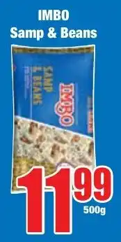 Boxer Superstores IMBO Samp & Beans offer