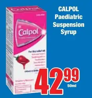Boxer Superstores CALPOL Paediatric Suspension Syrup offer