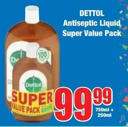 Boxer Superstores DETTOL Antiseptic Liquid Super Value Pack offer