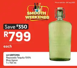 Makro LA GRITONA Reposado Tequila 100% Blue Agave offer