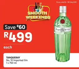 Makro TANQUERAY No. 10 Imported Gin offer