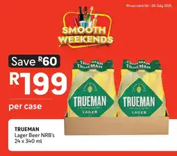 Makro TRUEMAN Lager Beer NRB's offer