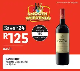 Makro KANONKOP Kadette Cape Blend offer