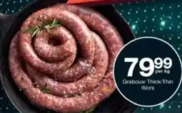 Checkers Grabouw Thick/ Thin Wors offer