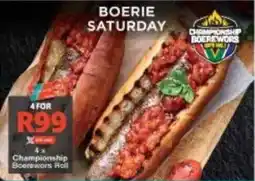 Checkers Championship Boerewors Roll offer