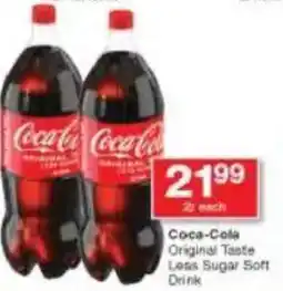 Checkers Coca-Cola Original Taste Less Sugar Soft Drink offer