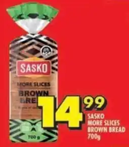 Shoprite Sasko more slices brown bread offer
