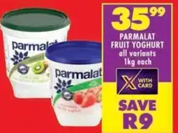 Shoprite Parmalat fruit yoghurt all variants offer