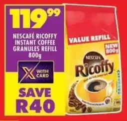 Shoprite Nescafé ricoffy instant coffee granules refill offer