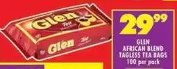 Shoprite Glen african blend tagless tea bags offer