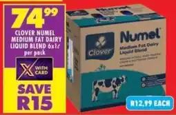 Shoprite Clover numel medium fat dairy liquid blend offer