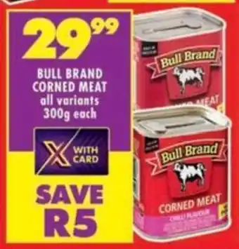 Shoprite Bull brand corned meat all variants offer