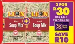 Shoprite Lion 4-in-1 soup mix offer