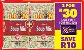 Shoprite Lion 4-in-1 soup mix offer