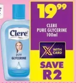 Shoprite Clere pure glycerine offer