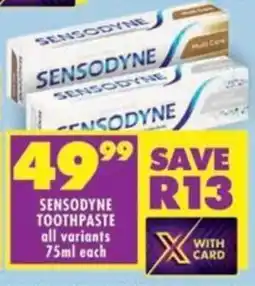 Shoprite Sensodyne toothpaste all variants offer