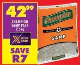 Shoprite Champion samp pack offer