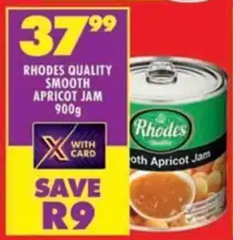 Shoprite Rhodes quality smooth apricot jam offer