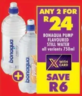 Shoprite Bonaqua pump flavoured still water offer
