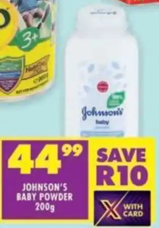 Shoprite Johnson's baby powder offer