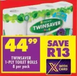 Shoprite Twinsaver 1-ply toilet rolls offer