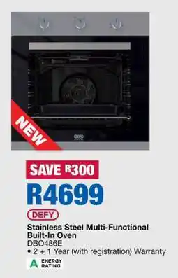 OK Furniture Defy Stainless Steel Multi-Functional Built-In Oven offer