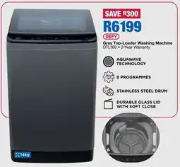 OK Furniture DEFY Grey Top-Loader Washing Machine offer