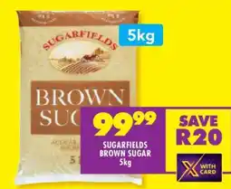 Shoprite SUGARFIELDS BROWN SUGAR 5kg offer