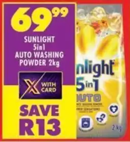 Shoprite Sunlight 5in1 auto washing powder offer