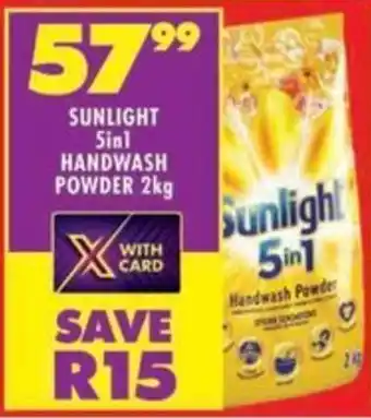 Shoprite Sunlight 5in1 Handwash Powder offer