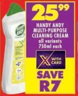 Shoprite Handy andy multi-purpose cleaning cream all variants offer