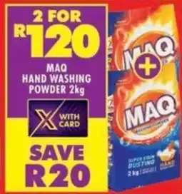 Shoprite Maq hand washing powder offer