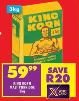 Shoprite King korn malt porridge offer