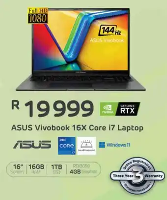 Computer Mania ASUS Vivobook 16X Core i7 Laptop offer