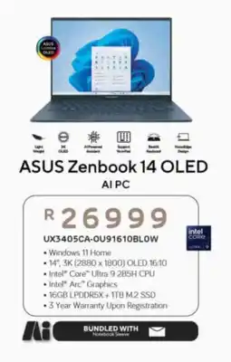 Computer Mania ASUS Zenbook 14 OLED offer