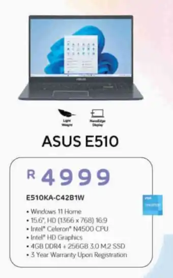 Computer Mania ASUS E510 offer