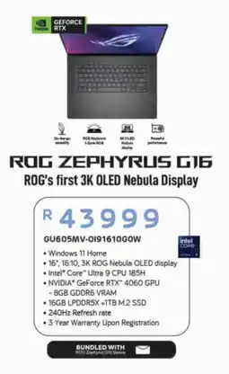 Computer Mania ROG Zephyrus G16 offer