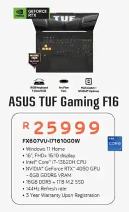 Computer Mania ASUS TUF Gaming F16 offer