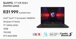 Computer Mania MSI Sword 17 HX B14V offer