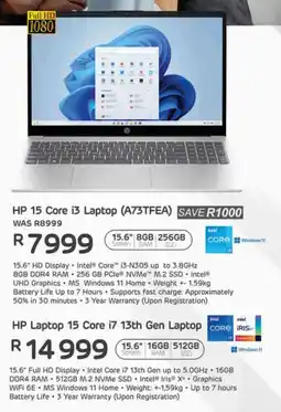 Computer Mania HP 15 Core i3 Laptop offer