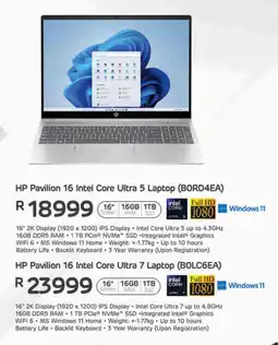 Computer Mania HP Pavilion 16 Intel Core Ultra 5 Laptop offer