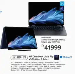 Computer Mania HP Omnibook Ultra Flip intel x360 Ultra 7 2-in-1 offer
