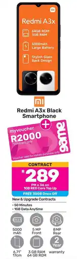 Game Redmi A3x Black Smartphone offer