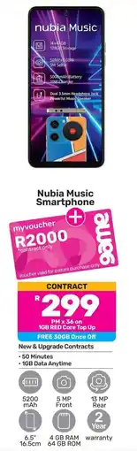 Game Nubia Music Smartphone offer