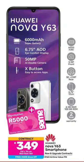 Game HUAWEI Nova Y63 Smartphone offer